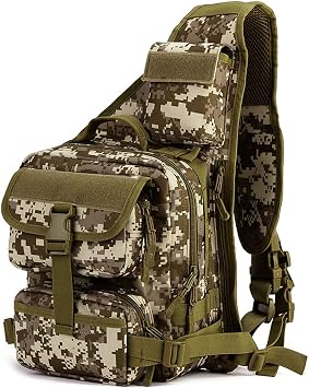 Shoulder Bag, Tactical One Shoulder Bag, Nylon Back, Crossbody Hanging, Military Outdoor, Multi-functional Waterproof