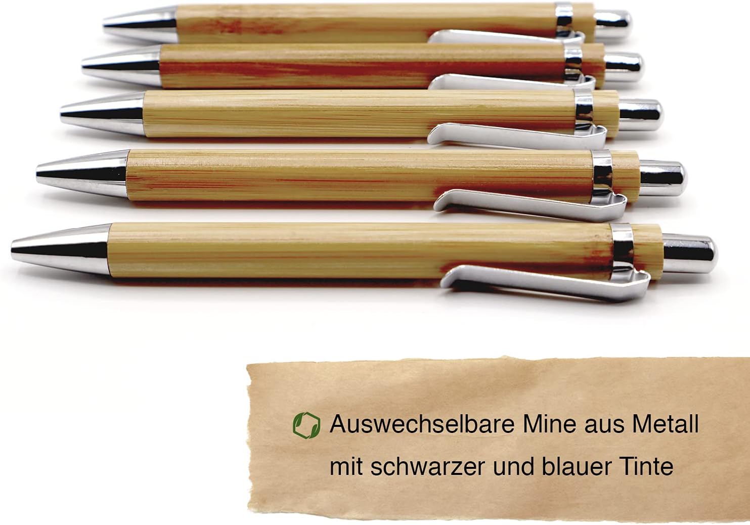 Morwe Nachhaltiges Kugelschreiber Set Edles Schreibset Aus 5 Holz Kugelschreibern Hochwertiger Bambus Kugelschreiber Als Nachhaltiges Geschenk Fur Kollegen Freunde Buro Amazon De Burobedarf Schreibwaren