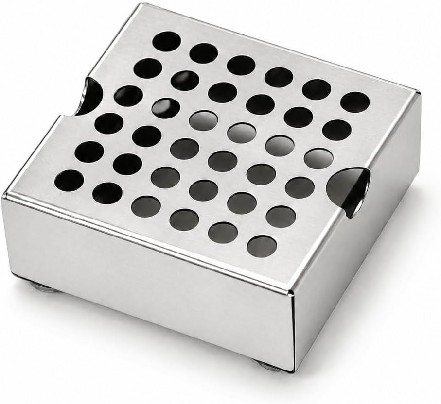 Anti-Splash Espresso Cup Riser Stand, Coffee Mug Riser, Height 40mm, Compatible with Breville, CASABREWS, DeLonghi, Keurig K-cup and Other Coffee Makers, Compact 3.5"x3.3" Base, V4A Stainless Steel