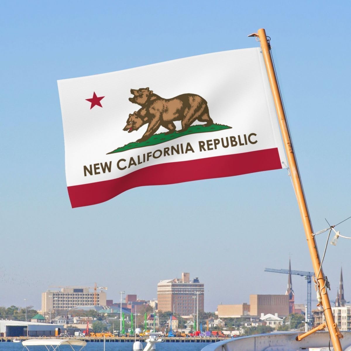 New California Republic Flag 3x5 Ft NCR Flags Double Sided 3 Ply Indoor Outdoor Fallout NCR Banner - Image 3