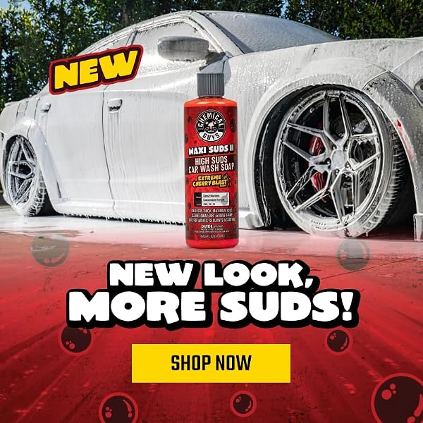Chemical Guys Maxi Suds II Foaming Car Wash Soap – High Foam Car Wash Soap, Cherry Scent Shampoo and Gloss Booster for Foam Cannons, Guns or Buckets – Gentle, Safe for Trucks, SUVs, and RVs, 64 oz by Chemical Guys - Image 8