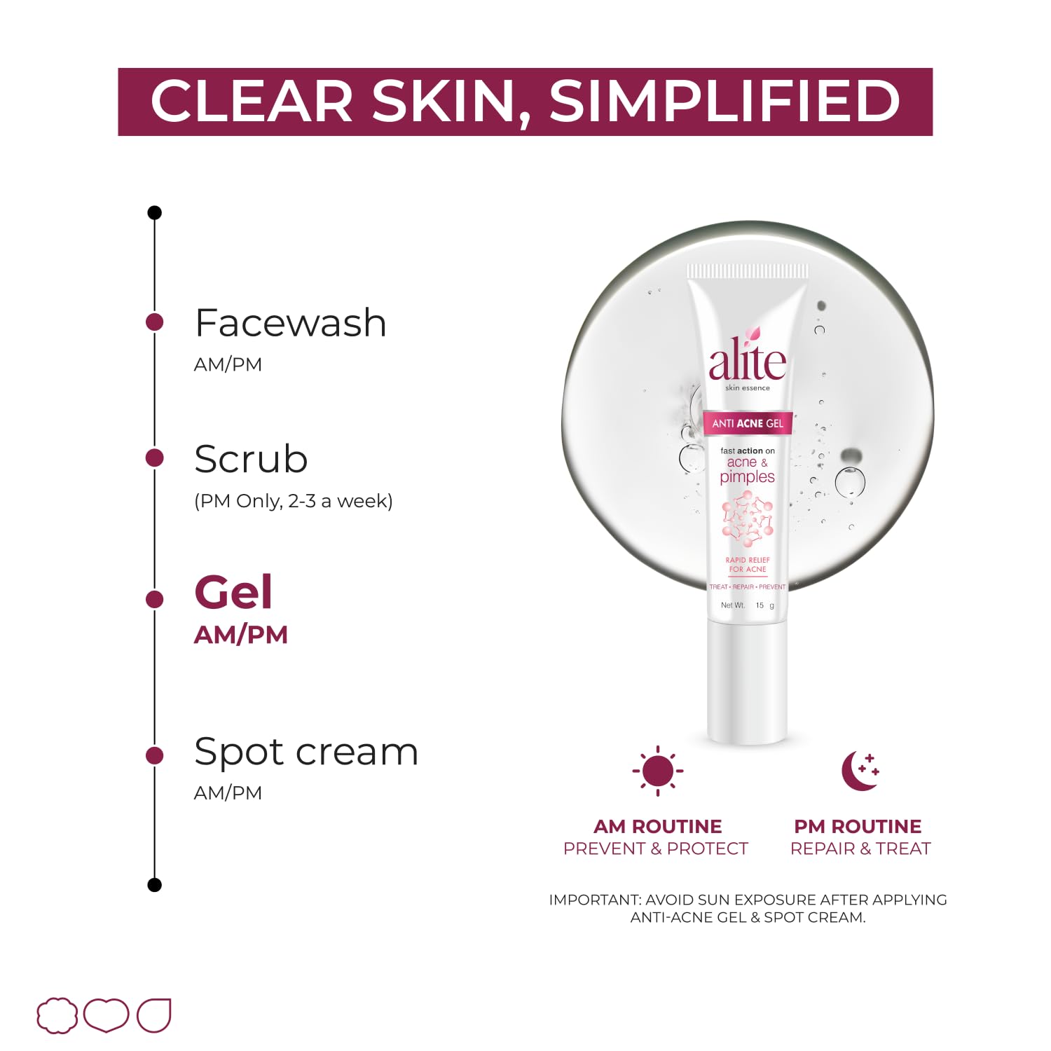 Alite by Leeford | Anti Acne Gel | Fast Action on Acne & Pimples | Treats, Repairs & Prevents Acne | Acne Spot Corrector Gel | Skin Care Product Pack of 5 (15g each) Alite by Leeford | Anti Acne Gel | Fast Action on Acne & Pimples | Treats, Repairs & Prevents Acne | Acne Spot Corrector Gel | Skin Care Product Pack of 5 (15g each)