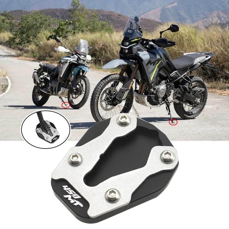 Per CF&MO&TO Per 450MT Cavalletto Per Moto Piastra Di Ingrandimento Laterale Supporto Per MT450 Per 450 MT 2024 2025 Estensione cavalletto laterale Moto