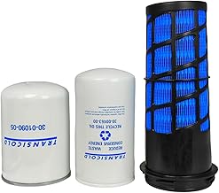 Oil Change Air Fuel Oil Filter Kit 30-00471-20 30-01090-05 30-00463-00 Compatible with Carrier Reefer 7300 7500 Air Filter Fuel Filter Oil Filter Set