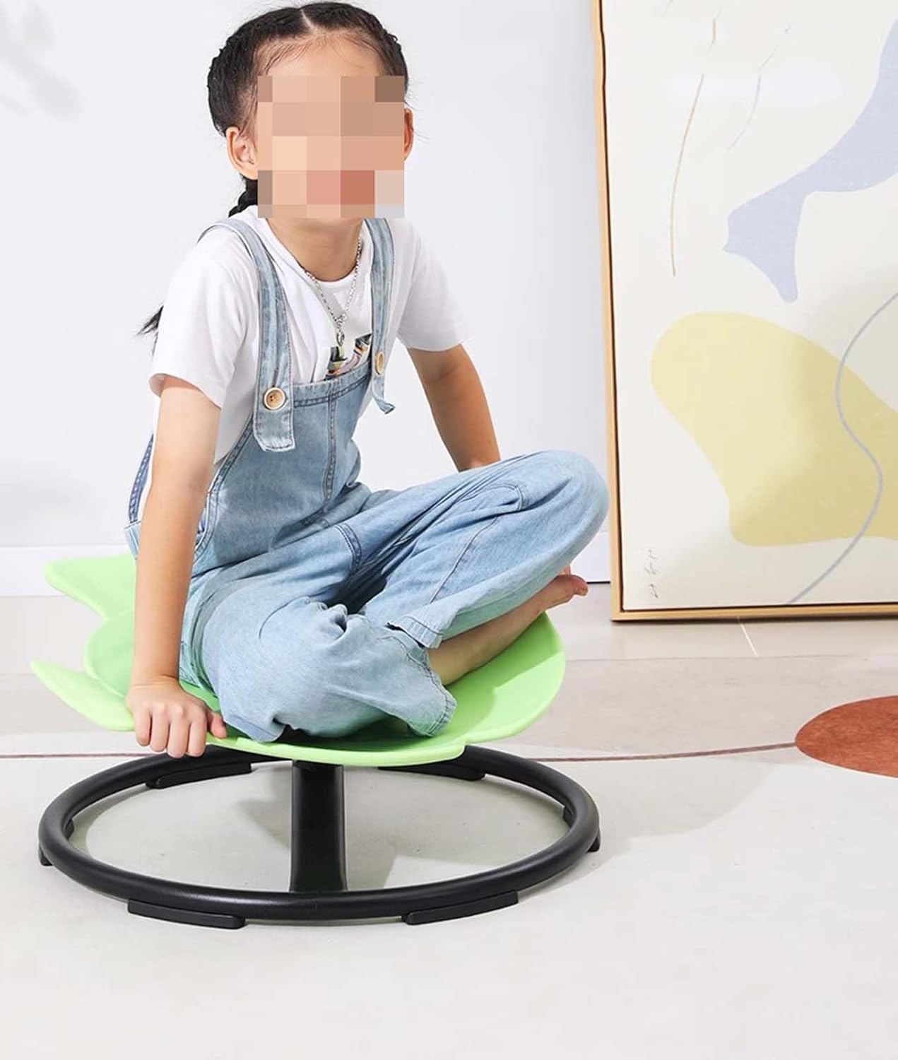 Children's Vestibular Balance Training Equipment Props, Children's Spinning Disk Toys,Red