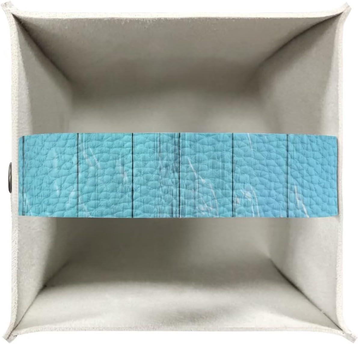 Talayituse Beach Starfish Seashell Wood Print Tissue Box Cover Square Tissue Box Holder with Bottom Belt, Foldable Napkin Facial Tissue Holder Dispenser Home Car Decor Facial Paper Organizer image 3
