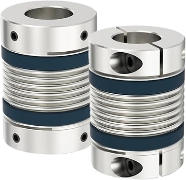 1PCS LB-B-D32L48 D32L42 6mm to 15mm Aluminum Alloy Shaft Coupler Bellows Coupling for Lathe ConnectSizeLB-D-D32L42-6X6