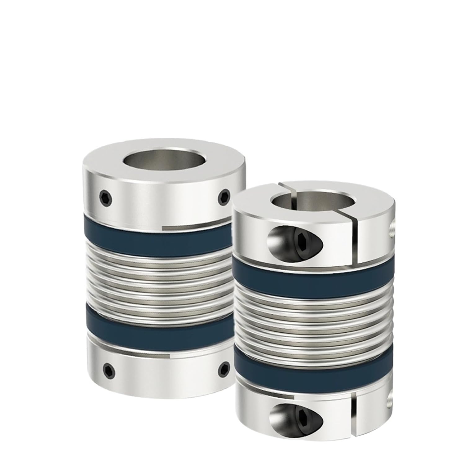 HOBKEY 1PCS LB-B-D32L48 D32L42 6mm to 15mm Aluminum Alloy Shaft Coupler Bellows Coupling for Lathe Connect(Size:LB-B-D32L48-6X8)