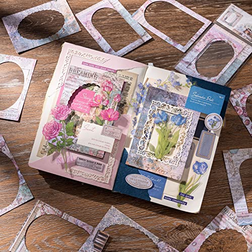 Joychoic Cutout Scrapbook Paper, 60Pcs Vintage Garden Junk Journal Supplies, Journaling Scrapbooking Bullet Decorative Art Crafts Album Planners Diary Diy Embellishment #TOP6