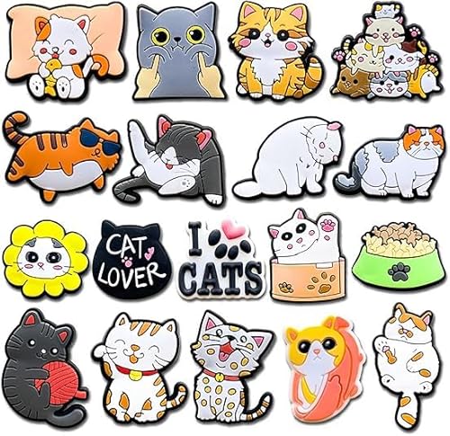 TOGHPUW Spilli per scarpe casual, charm per scarpe, spilli per scarpe con decorazione a fumetto, spilli per scarpe in silicone, lacci per scarpe, L, Gomma