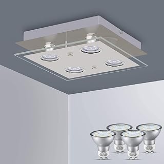 Allesgute 4 Way LED Ceiling Spot fittings Squ...,