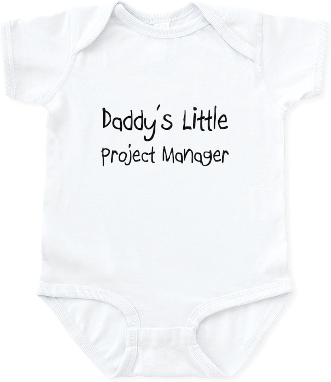 CafePress Daddy's Little Project Manager Infant Bodysuit Cute Infant Bodysuit Baby Romper