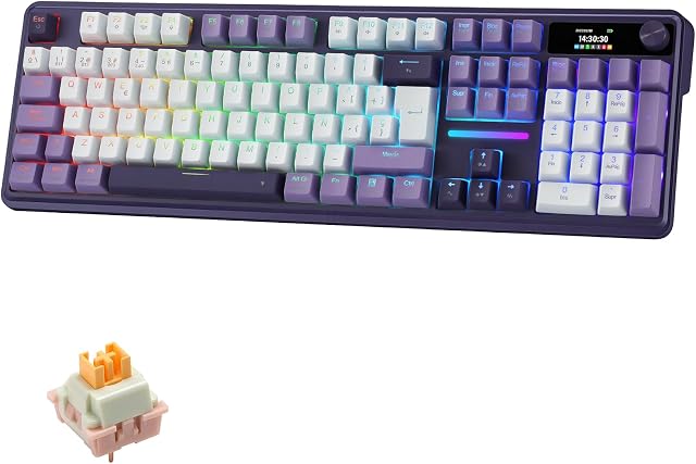 Redragon K762 Pro Teclado Gasket Inalámbrico QWERTY ES Pantalla Perilla
