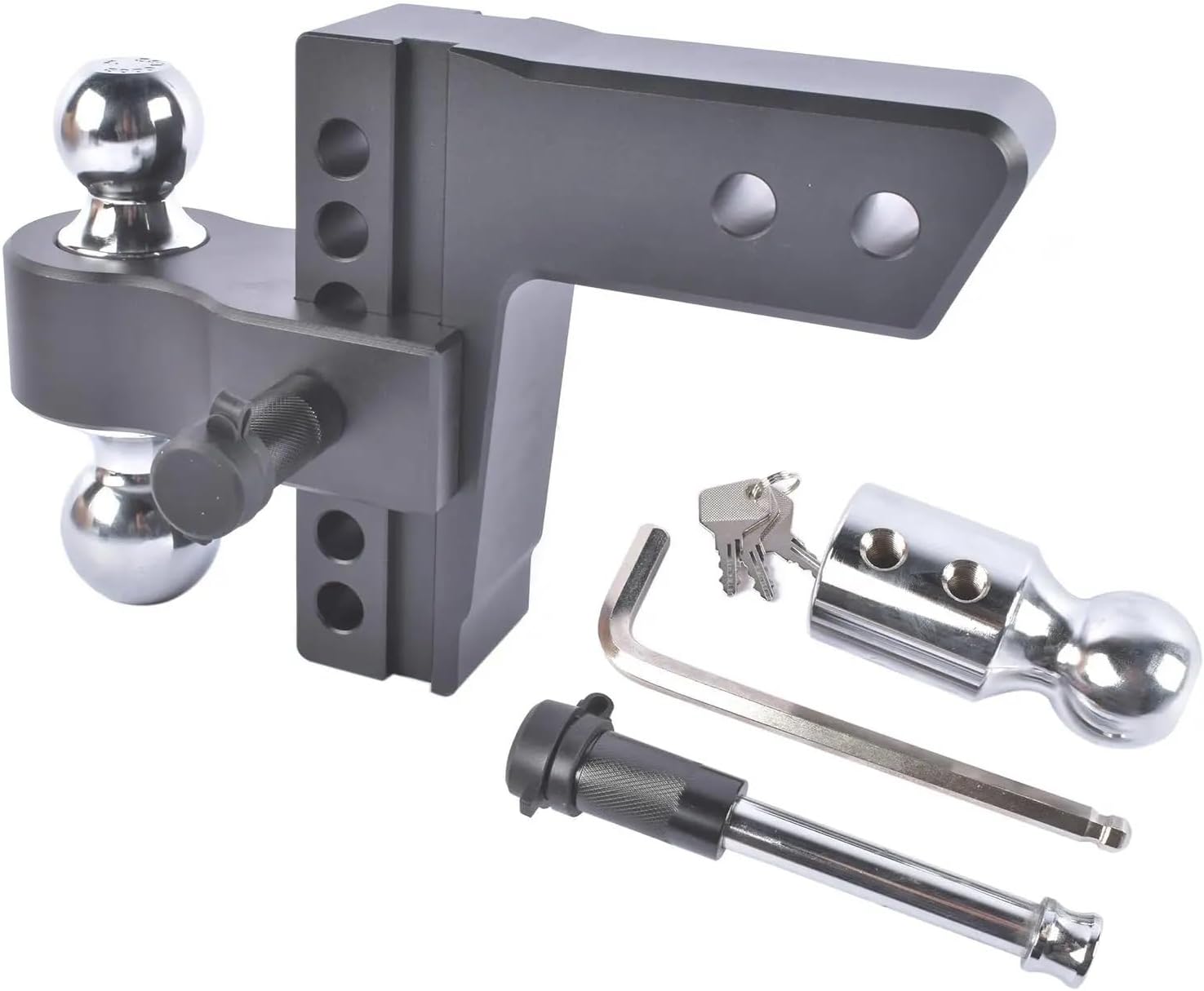 Replacement AP03 Adjustable Trailer Hitch,Tri-Ball 1-7/8'', 2'', 2-5/16'' Fits 2.5inch Receiver