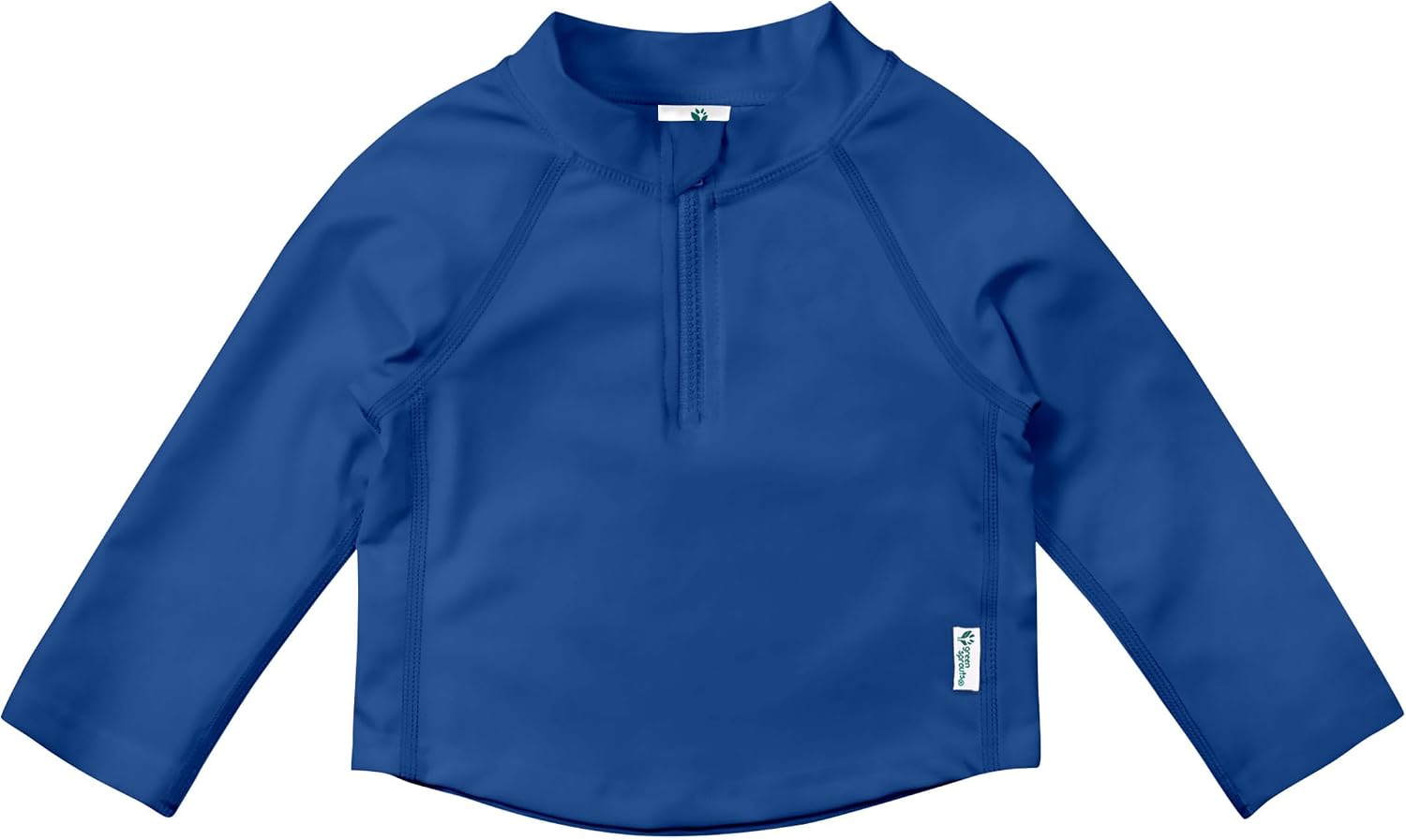 Green Sprouts Baby/Toddler UPF 50+ Eco Zip Long Sleeve Rashguard - Royal - 6 mo