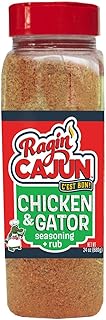 Ragin' Cajun Chicken & Gator Seasoning & Rub - 24 oz Jar, All Natural, Low Heat - Louisiana Cajun Spice for Poultry & Exotic Meats