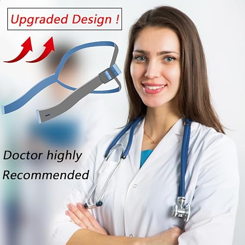 Miniatura 4 de Correa de repuesto para casco P10 mejorada compatible con ResMed Airfit P10N30, diseño de ajuste rápido totalmente ajustable, material elástico