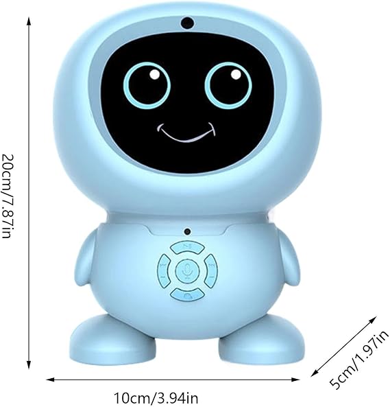 AI Portable Smart Learning Machine - Electronic Interactive Talking Robot Voice Activated Tech, Built-In Speaker System + Intuitive Control Panel | Toughened Matte Finish Safety Case For Boys & Girls