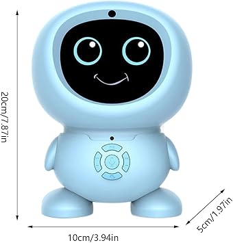 AI Portable Smart Learning Machine - Electronic Interactive Talking Robot Voice Activated Tech, Built-In Speaker System + Intuitive Control Panel | Toughened Matte Finish Safety Case For Boys & Girls