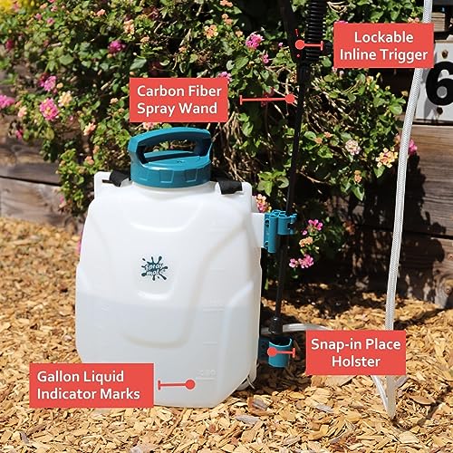 Spraymate Storm Battery Powered Backpack Sprayer - Dual Pressure Electric Lawn & Garden Sprayer - 2.5 Gallon #TOP1