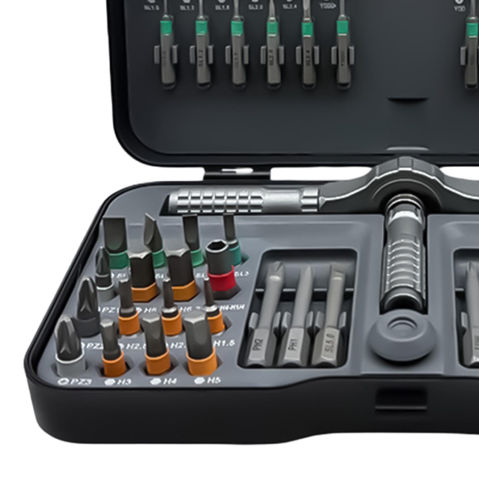 Set Cacciaviti A Cricchetto 66 Pezzi Punte Di Precisione Ergonomiche | Con Avvitatore A Cricchetto Con Per Riparazioni Elettriche, Computer, Appassionati Di Fai Da Te E Modellismo, Cellulari,