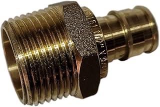 1 Piece XFITTING 1/2" Pex A X 3/4" Male Adapter, Pex A Expansion F1960, Male NPT Adapter, Brass