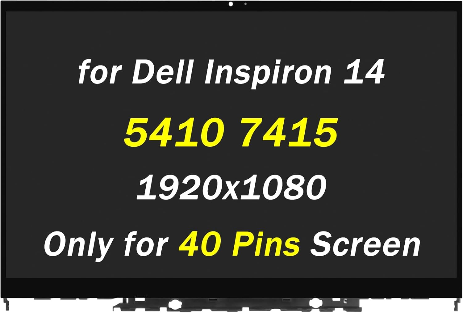 Replacement for Dell Inspiron 14 5410 7415 2-in-1 LCD Display P147G P147G001 P147G002 14.0" 30pins LCD LED Touch Screen Digitizer Assembly with Bezel (Only for 1920x1080)