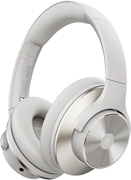 OneOdio Focus A10 Wireless Bluetooth Noise Cancelling Headphones - Hi-Res Audio, 50H Playtime, Built-in Mic, Compatibility with Apple & Android, Comfortable Over Ear Ideal for Travel Work