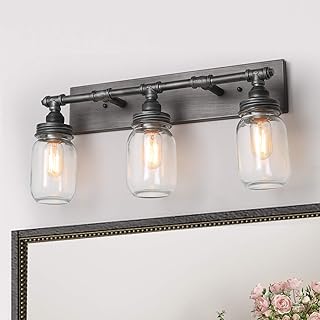 Amazon Com Industrial Bathroom Lighting