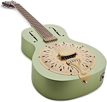 Hartwood Electro Resonator Guitar, Metallic Green
