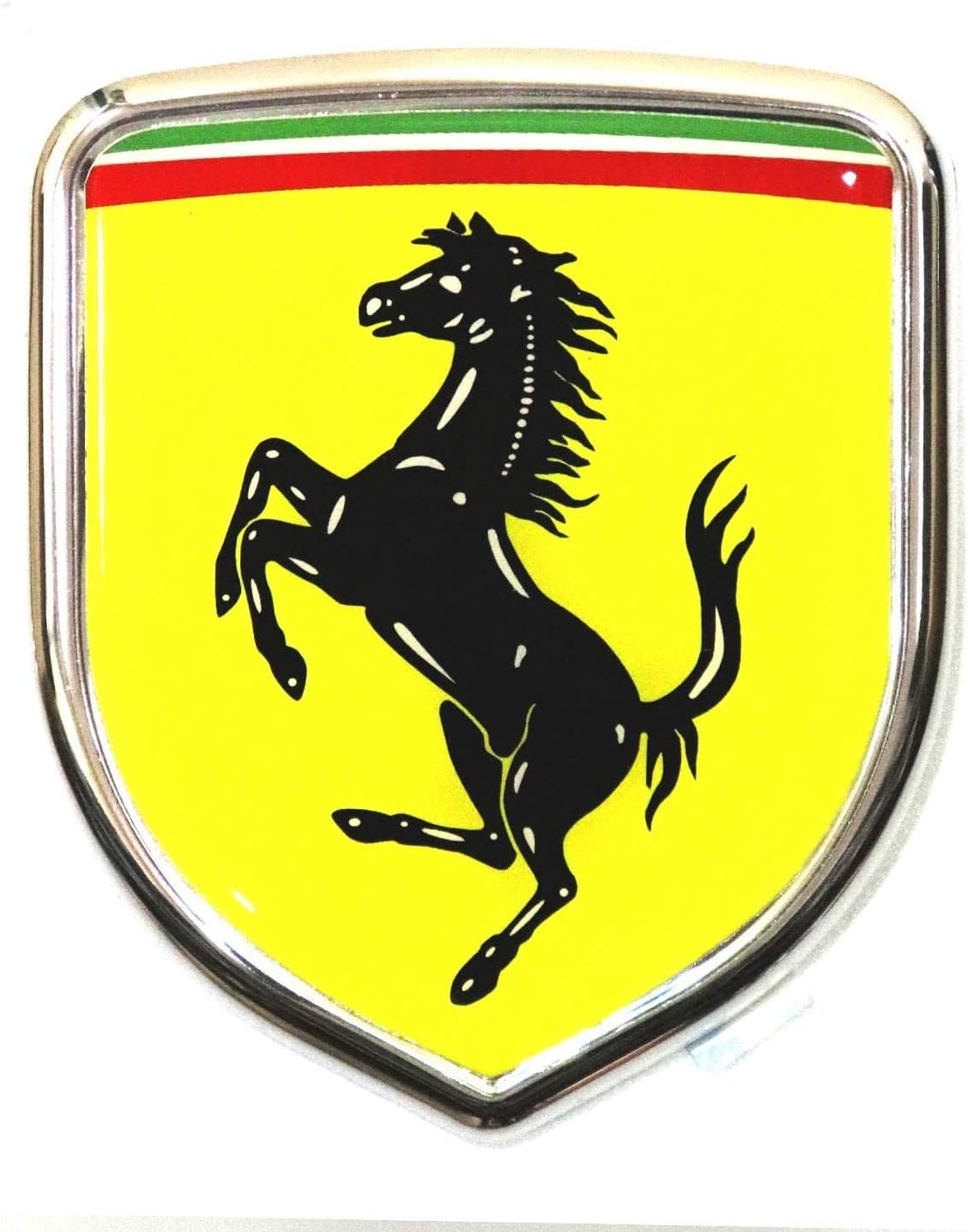 S2S Plastic ABS 3D Badge Logo Car Bike Sticker, 3.34 x 0.15 x 3.93 Inches, Chrome