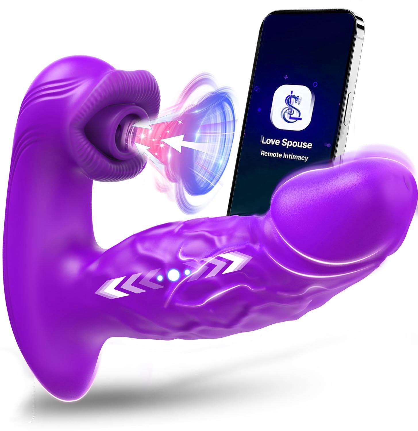 Vibratoreper Donna professionale Sex Toys, 3 in 1 succhia clitoride per donna,10×10 Modalità vibratore Sexytoysys Donna, Controllo tramite APP Sexy toys vibratoreper Dónnà clotoride
