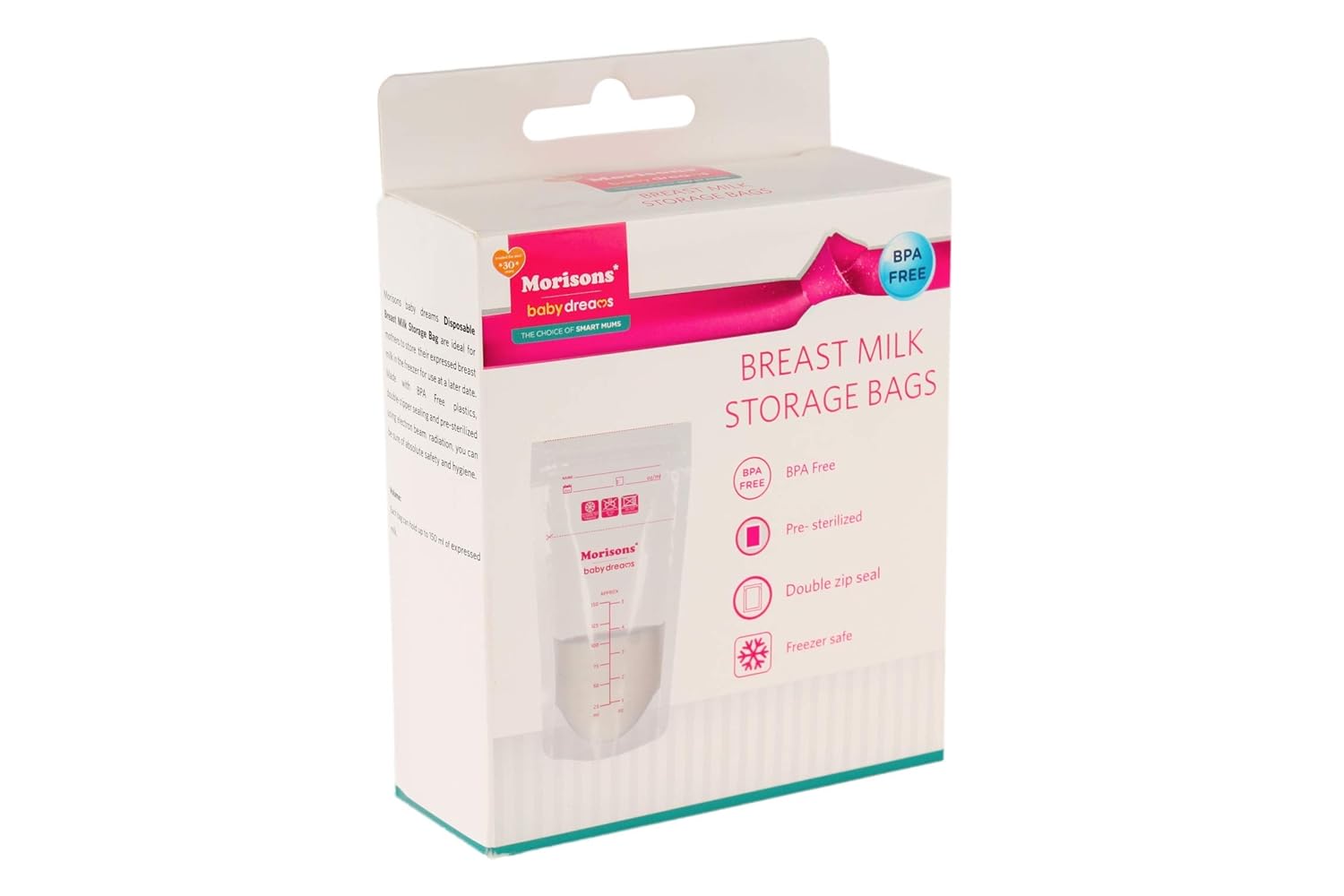 Morisons Baby Dreams Breast Milk Storage Bags (25 Bags) Amazon.in