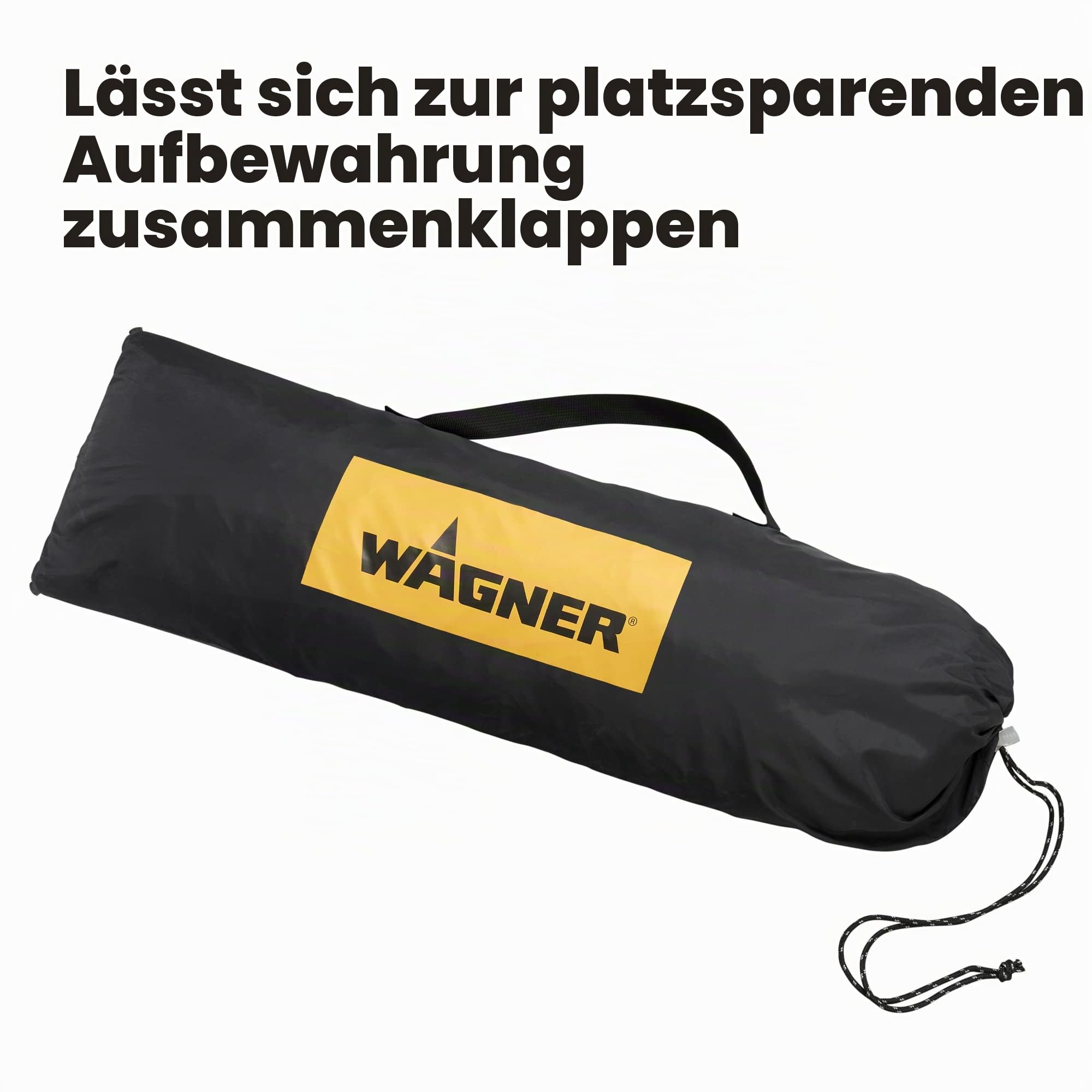 Wagner Spraytech C900038.M Großer Spritzschutz mit eingebautem Boden und Bildschirm, Hobby-Lackierkabine, weiß, gelb