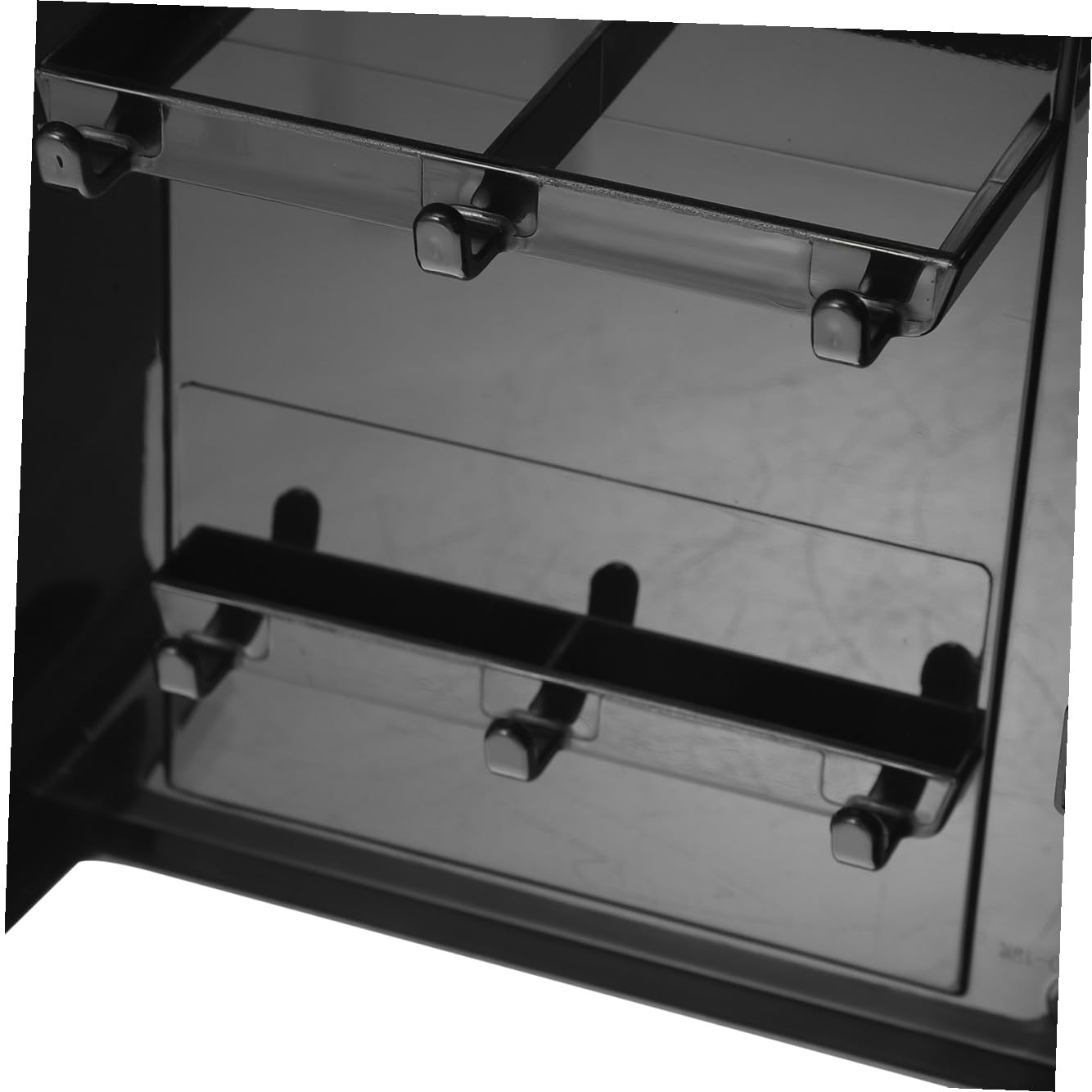 MAGICLULU Portachiavi da Muro in Plastica Nero Ganci Magnetici, Organizer per Chiavi senza Foratura, Stile Moderno Adatto a Negozi e Ingressi