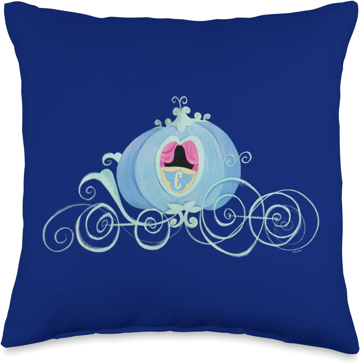 Disney Cinderella 75th Anniversary Magic Pumpkin Carriage Throw Pillow