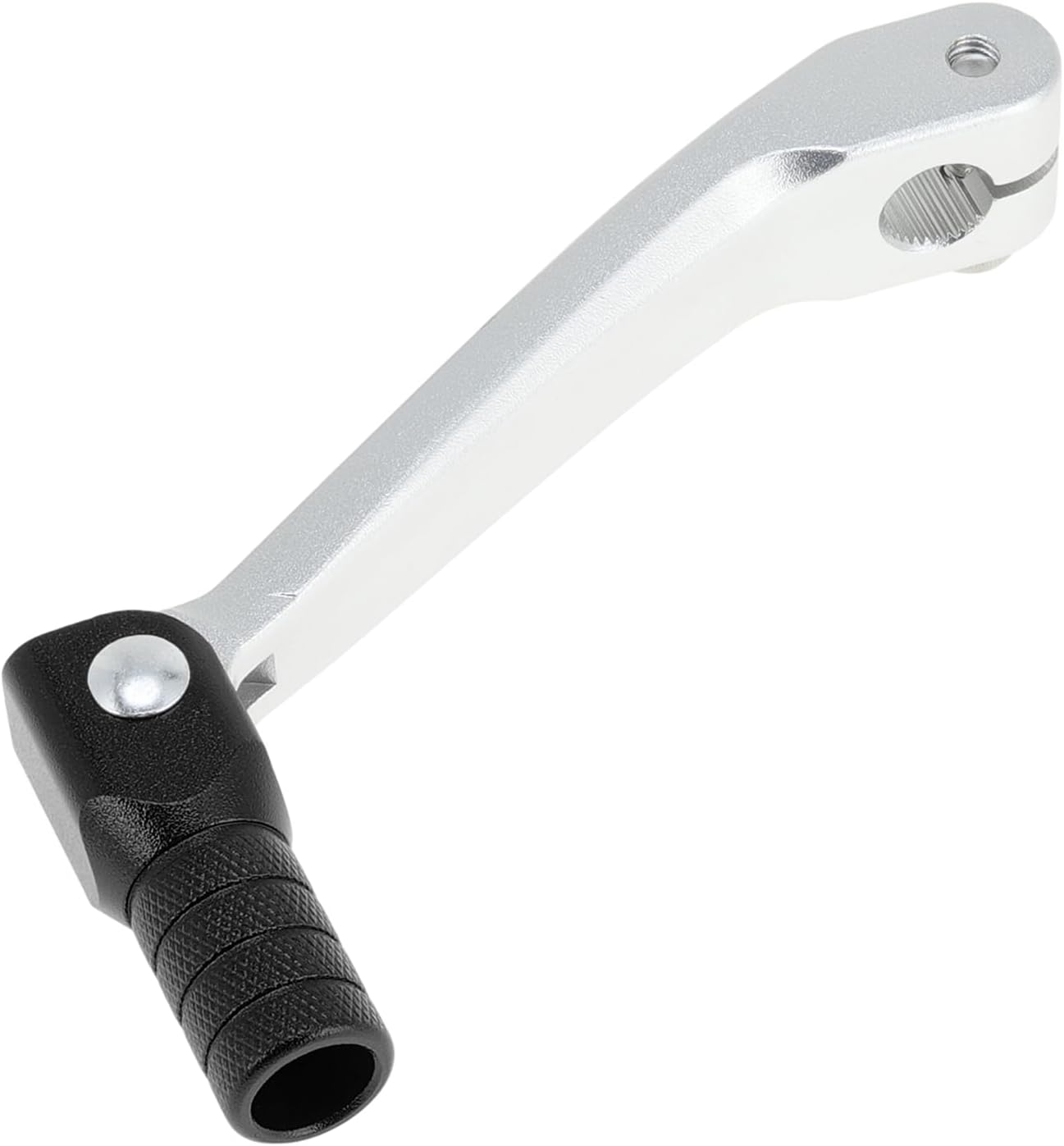 Folding Motorcycle Gear Shifter Lever for Honda CRF150F 2003-2017 Aluminum Alloy Pedal Shift Lever Arm Siver Tone Black Head