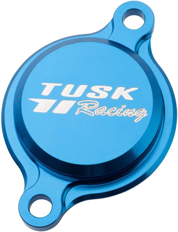 Tusk Aluminum Oil Filter Cover Blue Compatible with Yamaha YZ250F 2014-2026/YZ450F 2010-2022/YZ450FX 2016-2023/WR250F 2016-2026/WR450F 2016-2023