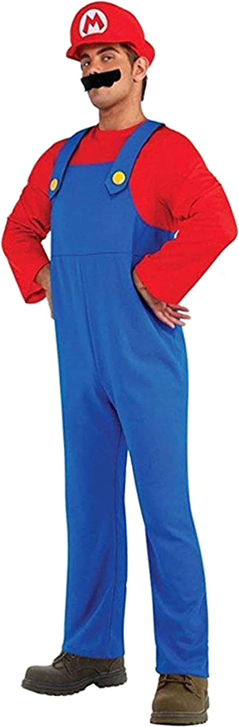 VISVIC Super Costume Brothers Cosplay Costume Fancy Dress Outfit Halloween Carnival Costume Unisex Mens Women Adult Kids Teens