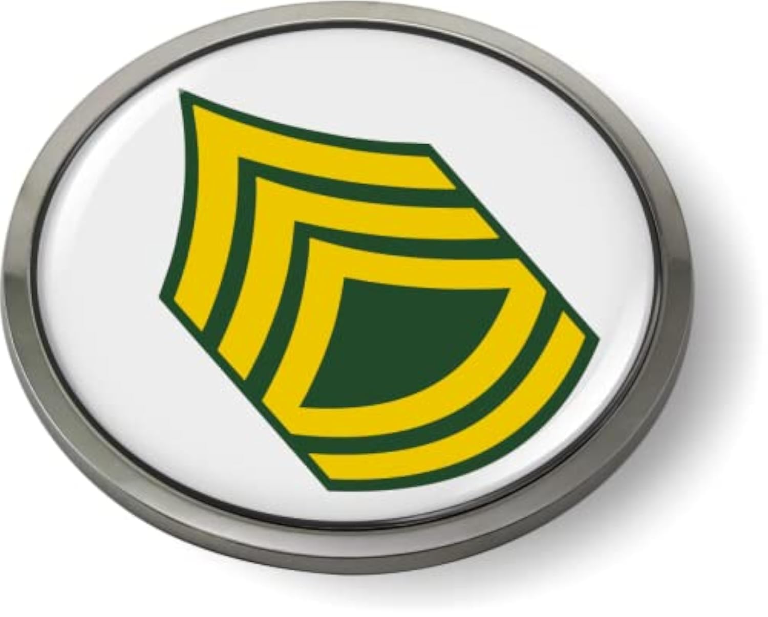 US Army Rank CAR Emblem Badge Metal Bezel - Sergeant First Class E-7 (SFC)