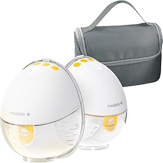 メデラ モーションインブラ電動さく乳器(両胸)限定ポーチ付モデル ウエラブル ハンズフリー 搾乳機 モーター内蔵 チューブレス ワンステップ装着 簡単ボタン操作 洗浄パーツは3つ(片胸) 吸引圧9段階 静音 母乳育児 搾乳器 電動 搾乳 オリジナルキャリーバッグ(両胸用)付