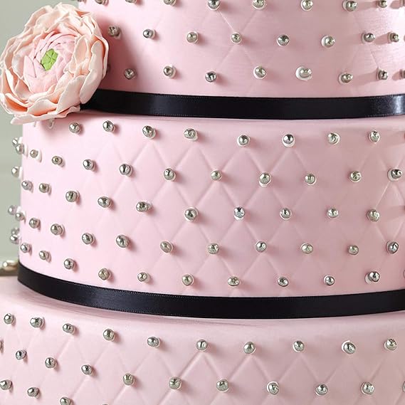 Fondant Impression Mat Mould,BESTOMZ 4-Piece Quilted Fondant Imprint Mat Set - Plastic - Cake Decorating Supplies for Wedding Cake Decoration Tools