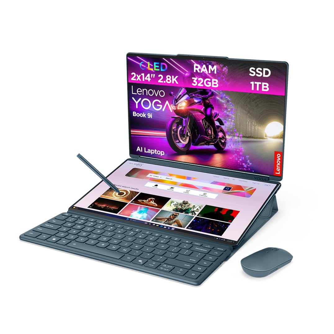 Lenovo Yoga Book 9i AI Laptop 2X 14 Zweimal OLED Display 2.8K