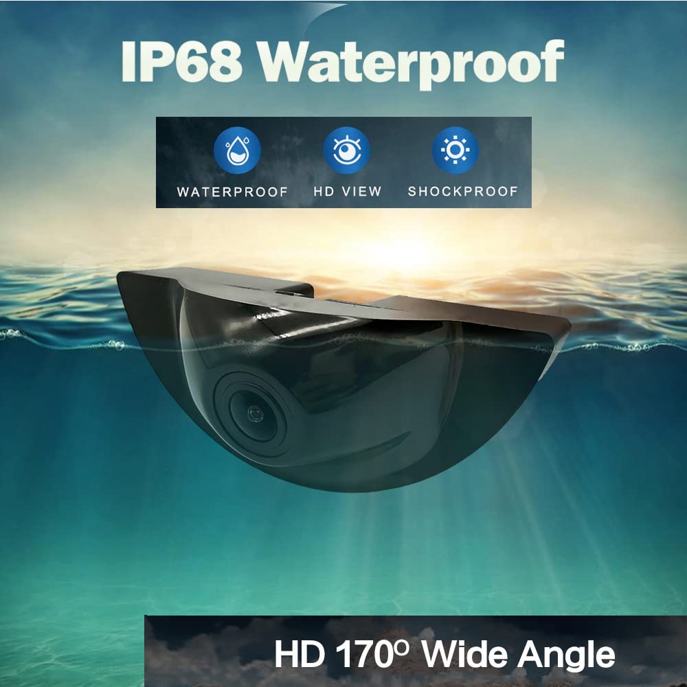 MASO Telecamera anteriore per auto, in ABS nero, con angolo di visione di 170 gradi, adatta per V*o/lvo XC40 XC60 XC90 XC70 S90 S80 S60 V90 V70 V60 2018-2020