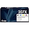 207X 207A Toner Cartridge compatibile for HP 207X Color LaserJet Pro MFP M283fdw M255dw M282nw M283fdn M283CDW M255nw W2210X W2211X W2212X W2213X - Black Cyan Yellow Magenta With Chip 4-Pack 207X 207A Toner Cartridge compatibile for HP 207X Color LaserJet Pro MFP M283fdw M255dw M282nw M283fdn M283CDW M255nw W2210X W2211X W2212X W2213X - Black Cyan Yellow Magenta With Chip 4-Pack