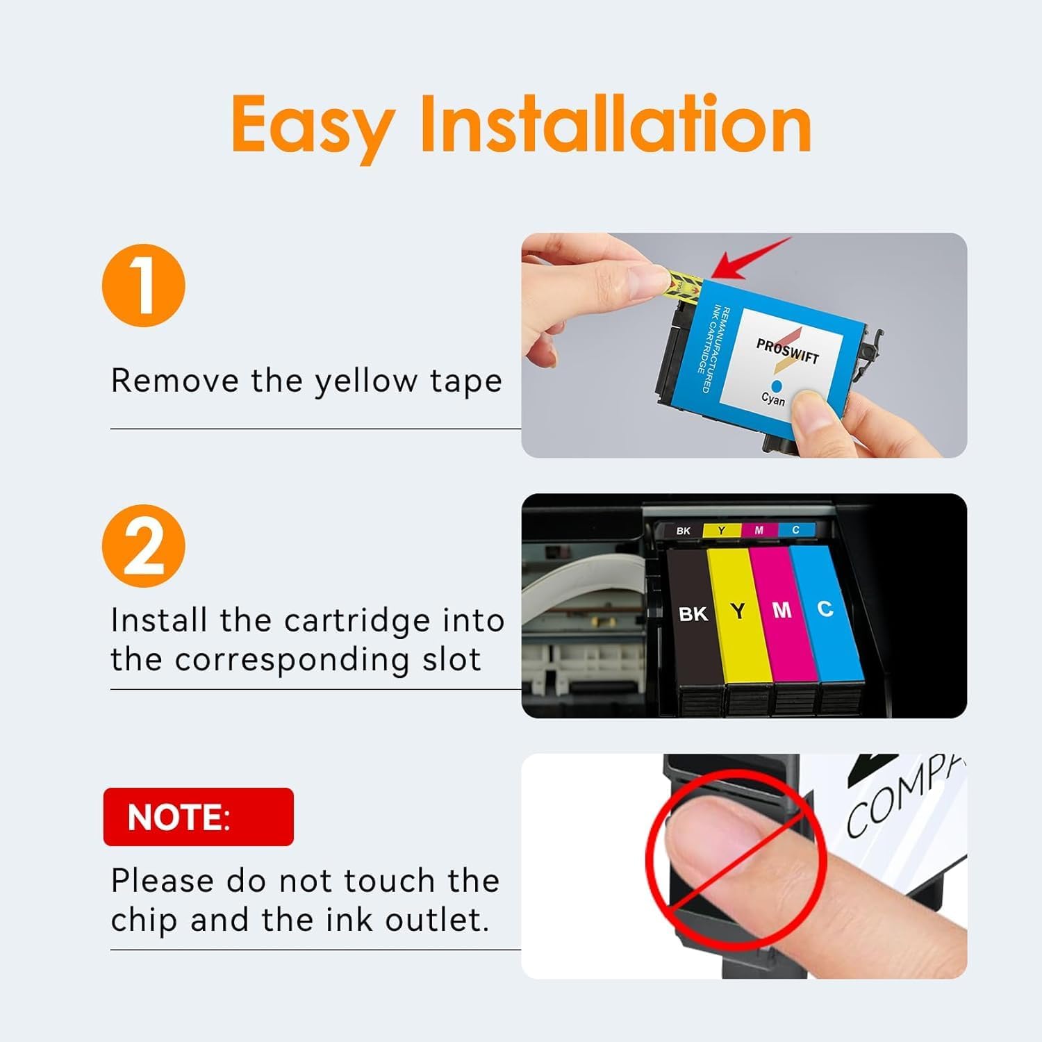Remanufactured Ink Cartridge Replacement for EPSON 232 232XL Ink Cartridges Combo Pack Compatible with XP-4200 WF-2930 XP-4205 WF-2950 Printer Ink Cartridges (2Black, Yellow, Magenta, Cyan)