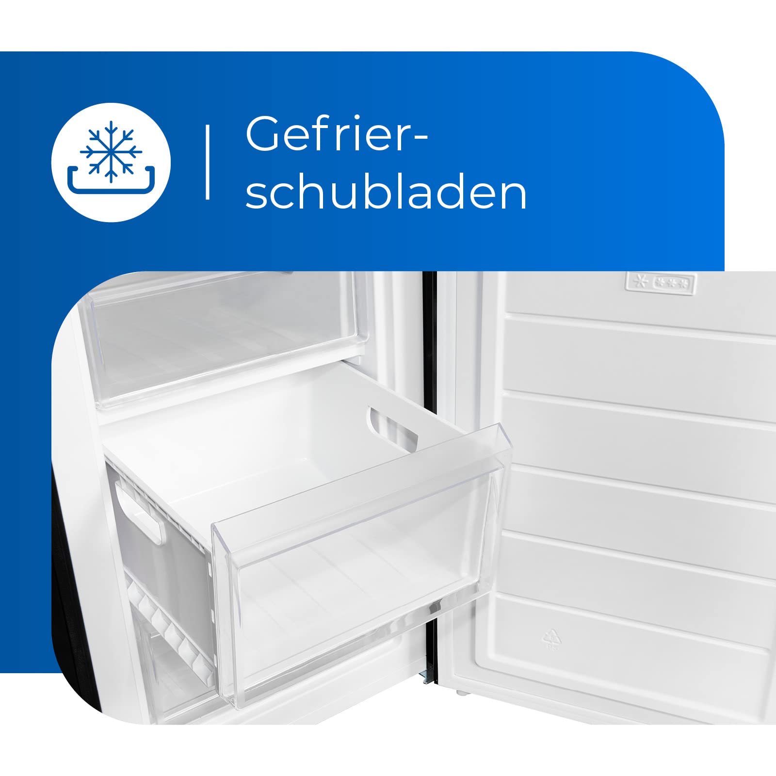 Exquisit GS81-040C Gefrierschrank Schwarz - 87 L Kompakter Tiefkühlschrank