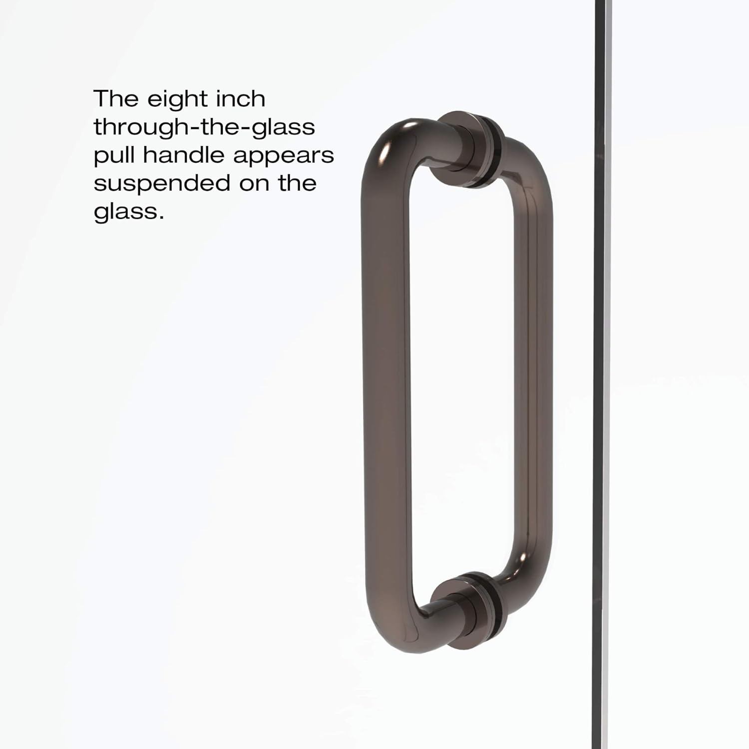 Basco Celesta Shower Door, Fits 57 - 58 in. Opening, AquaGlideXP Clear Glass, Oil Rubbed Bronze Finish, 62 - 58 in. wide x 76 in. high