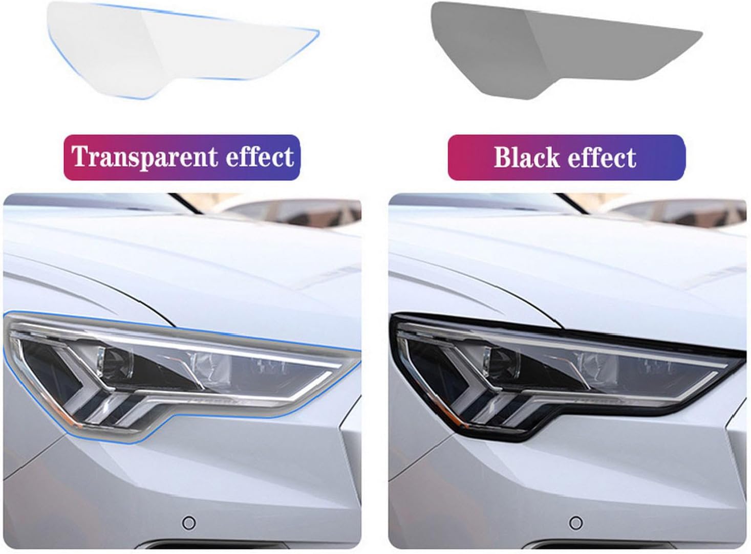 JCAKES Car Exterior Headlight Anti-Scratch TPU PPF Protective Film Anti-Scratch Repair Film Accessories，for Mercedes Benz EQE 2022-2023