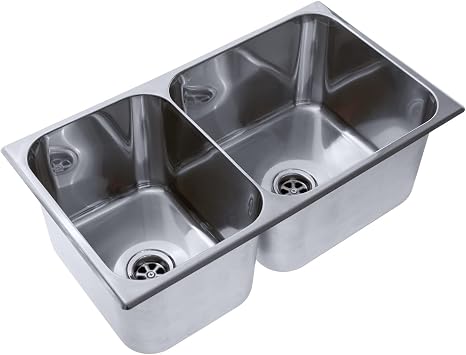 Ambassador Marine Double Rectangle Stainless Steel Ultra Mirror Polished Finish Sink